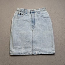 Guess Denim Skirt Womens 28 Light Blue 10501 Vintage 90s Georges Marciano USA