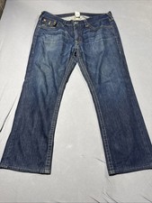 True Religion Mens Size 40 Jeans Ricky Made In USA 100% Cotton Multipocket