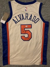 Jose Alvarado Signed Inscribed GTA New York Knicks Jersey Beckett COA Mens Large