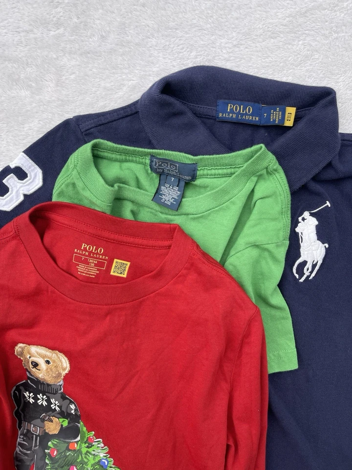 Boy’s Polo Ralph Lauren Clothing Lot Of 5 Big Pony Big Polo Bear Camouflage 7 - Image 3 of 4