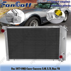 4-Row Aluminum Radiator #CC718 For 1977-1982 Chevy Corvette 5.0L 5.7L Base V8