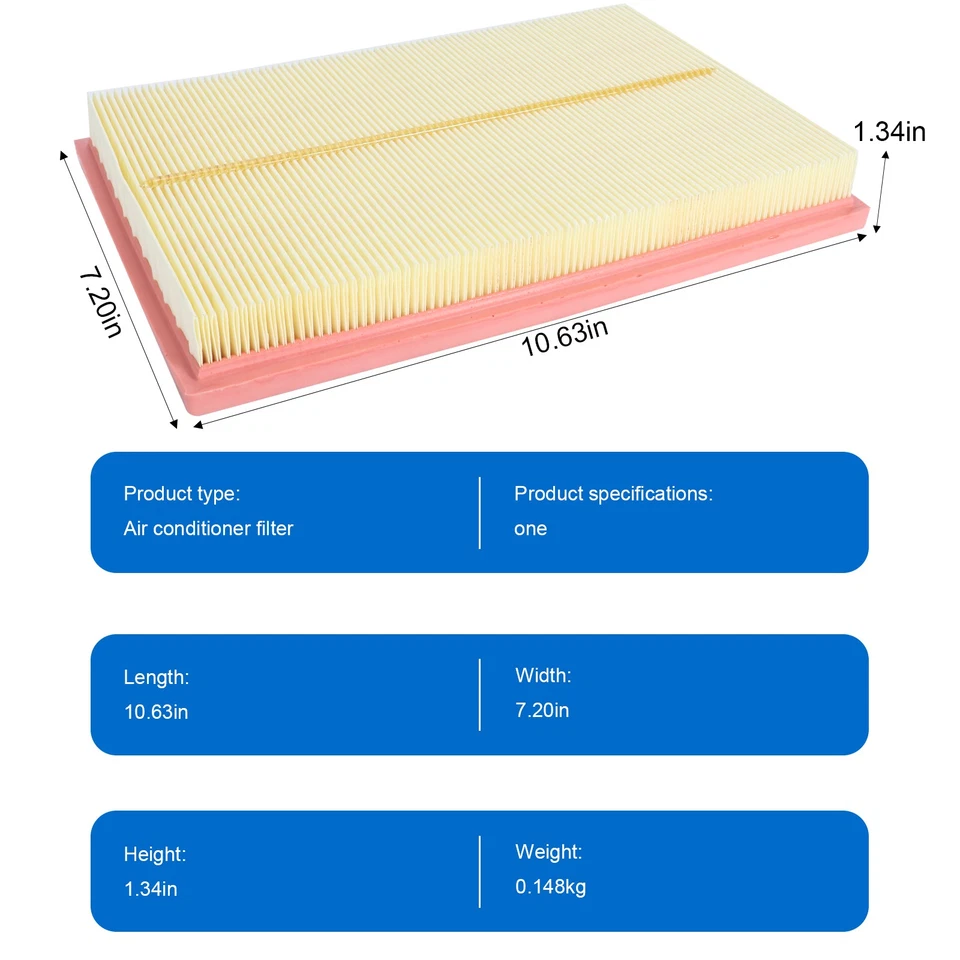 Combo Set Engine & Cabin Air Filter For 2013-2018 Lexus ES300H 2.5L - OE Spec - Image 3 of 4
