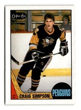 1987-88 Craig Simpson O-Pee-Chee Rookie - Pittsburgh Penguins
