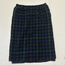 PENDLETON Skirt Women 6 Plaid Flannel Authentic Smith Tartan Virgin Wool Pockets