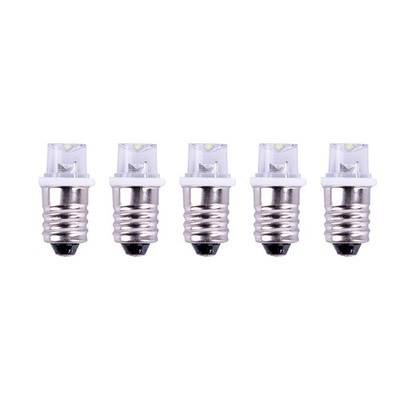 5pcs/set  E10 Led Bulb DC 3V 4.5V Instrument Bulb Indicator Bulb Flashlight B^UU