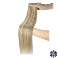 Sew-In Brown Weft Human Hair Extensions - Premium Quality, Natural Look