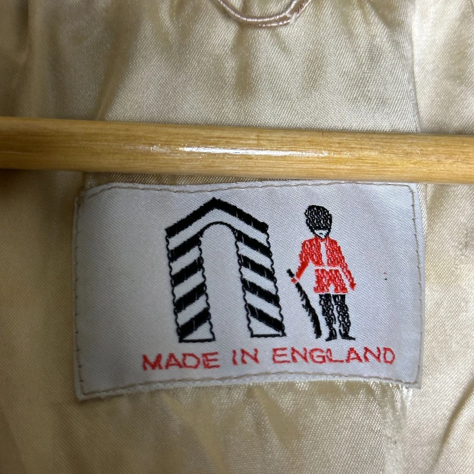 VTG Lilli Ann Faux Fur Trench Belt Rope Coat Jacket Women OS England Made 90s - Image 3 of 4