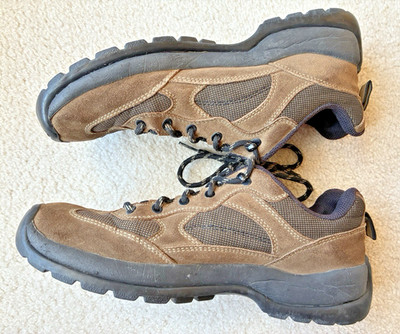 Lands End Womens Brown Suede Trail Light Hiking Shoe Boot Sz 9M