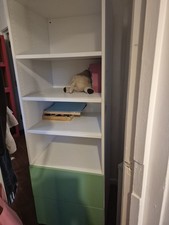 White Shelving Unit Free Standing Woth Drawers