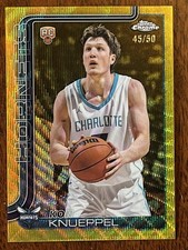 2025-26 Topps Chrome - Kon Knueppel #254 GOLD Wave Refractor /50   super clean 