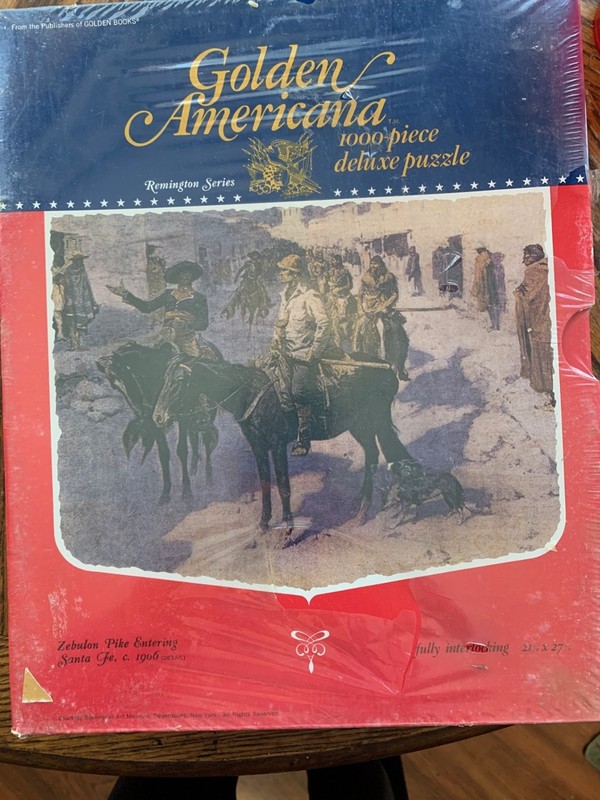 Golden Americana Remington Series 1000pc Deluxe Puzzle Zebulon Pike