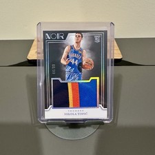 2024-25 Noir Nikola Topic RC Rookie Jumbo 4 Color Patch 44/99 Jersey One Of 1/1