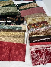 Huge Lot Quilting Fabric High End Wilmington Kaufman Moda Benartex Hoffman Etc