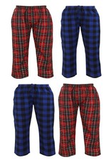 Premium 100 Brushed Cotton Flannel Pyjamas Bottoms Lounge Trouser Pants Unisex