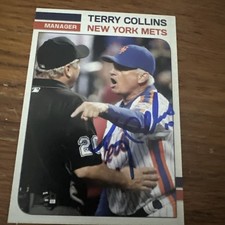 Terry Collins  Signed  Custom  Ass In Jackpot Card Autograph Auto Ny Mets IP