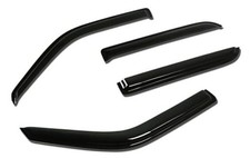 4 Pcs Vent Window Visor Deflector Rain/Sun Guard, Dark Smoke, Compatible with