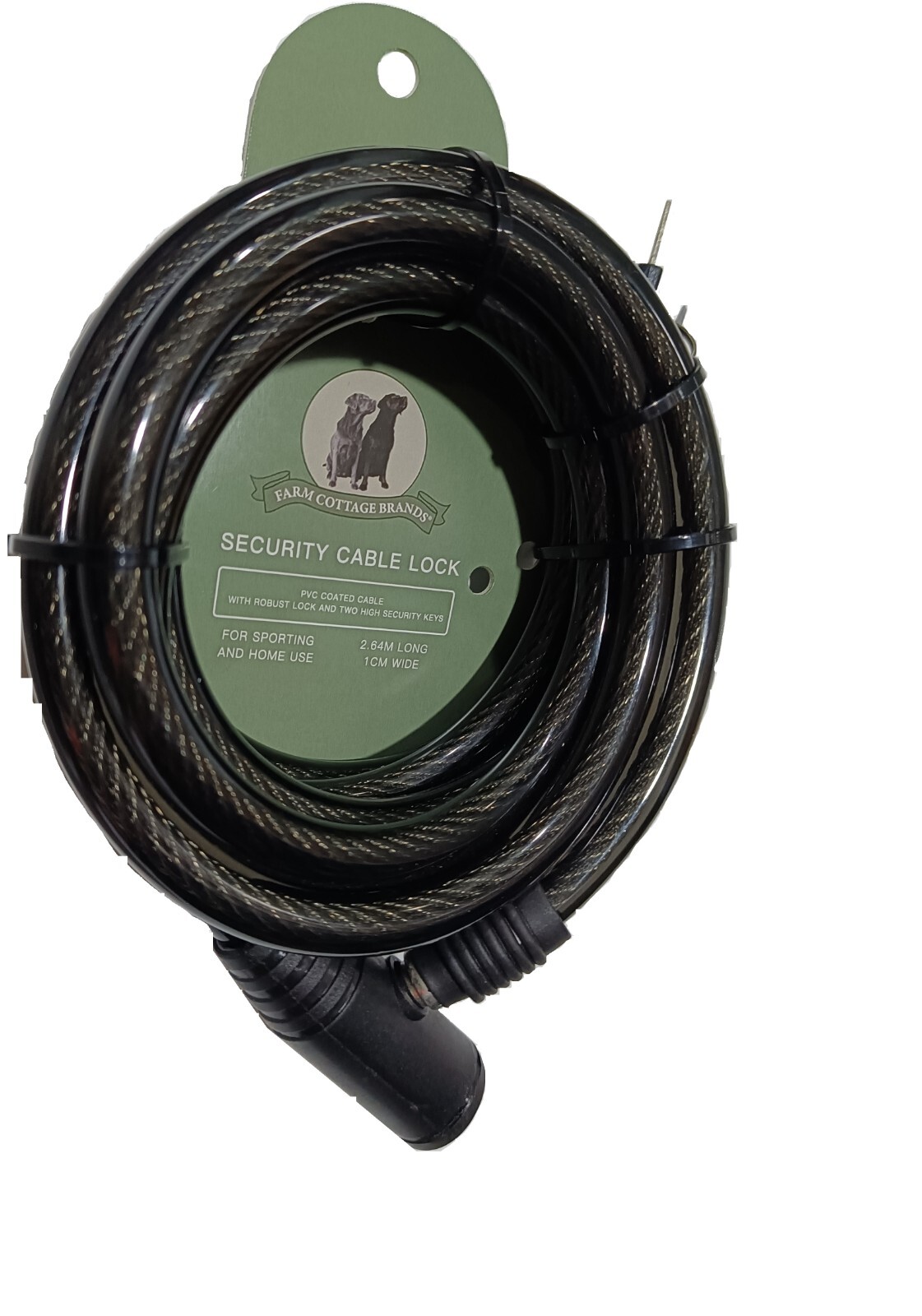 Anti-theft Security Cable Lock for rifle / shotgun / airgun 1cm wide, 2.64m long