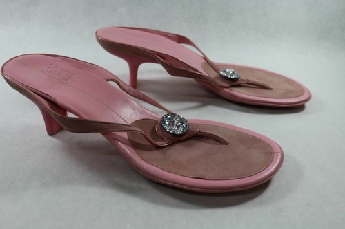 Damen-Sandalen 10 Cole Haan rosa G-Serie Strass Pantoletten A139 bis - Bild 2 von 4