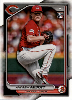 2024 Bowman Andrew Abbott RC #70 Cincinnati Reds Rookie Baseball Card
