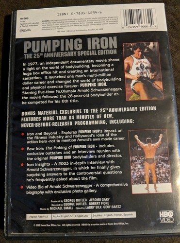 Arnold Schwarzenegger Pumping Iron (DVD, 2003, 25th Anniversary Special Edition) - Imagen 4 de 4