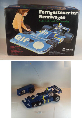 Nikko Japan Tyrrell Ford Formel 1 sechs Rädrig mit Fernsteuerung in O-Box #2437