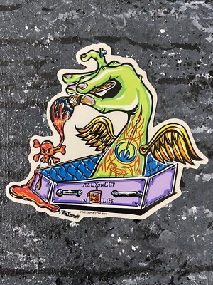 Von Franco One Shot Retro Hotrod Art Sticker Decal 2004