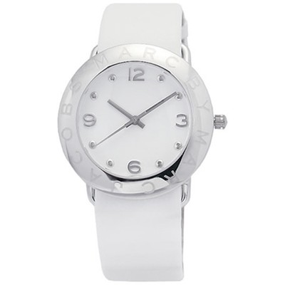 Marc by Marc Jacobs Amy White Leather Band Silver Ladys Watch Box Manual MBM1136 Marc Jacobs Womens Watches in Watches - Walmart.com main image 4