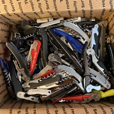 *PRE-OWNED* LOT OF 150 MIXED Corkscrews Wine Opener Bottle Bar Knife approx 20lb