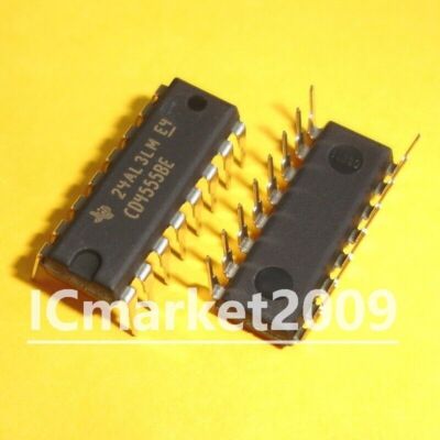 10 PCS CD4555BE DIP-16   Dual Binary to 1-of-4 Decoder/Demultiplexer Chip IC #D7
