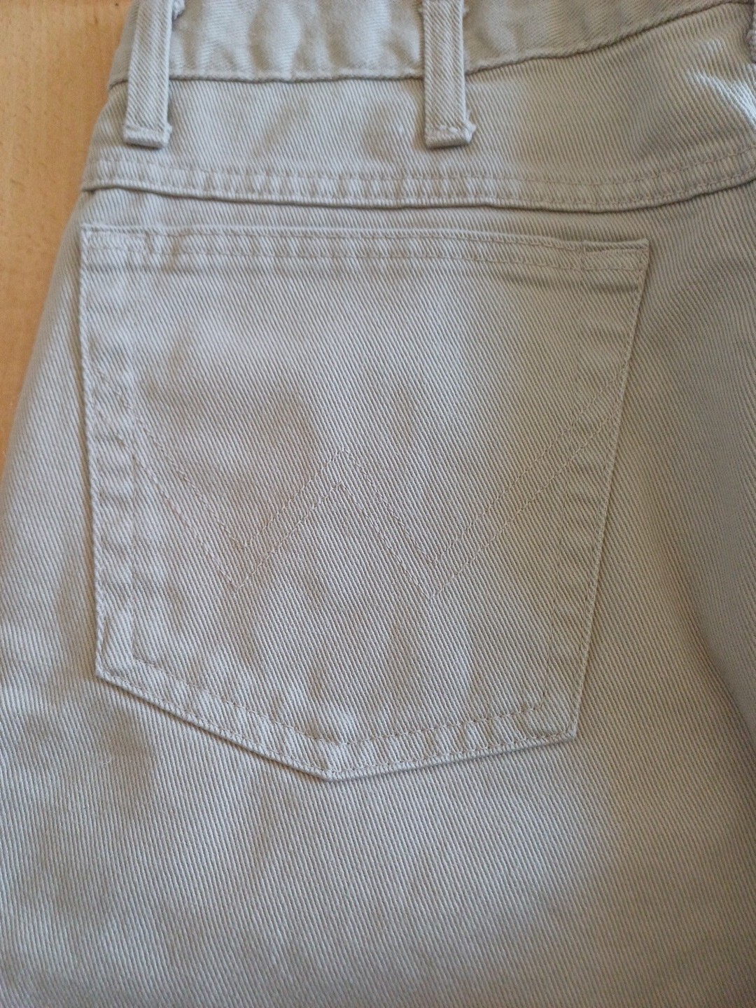 No.69 Wrangler Texas Regular W33 L32 Beige Zip Up Vintage Unisex Model image 4