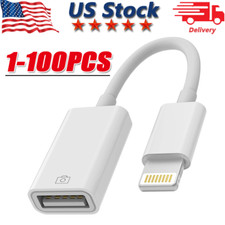 To Camera USB Female OTG Connector Adapter Cable For Apple iPhone iPad iPod lot