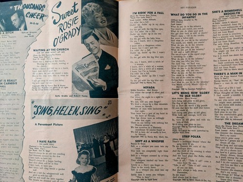 Vintage HIT PARADER Magazine January 1943 ALEXIS SMITH Betty Grable Davis West - Foto 3 di 5