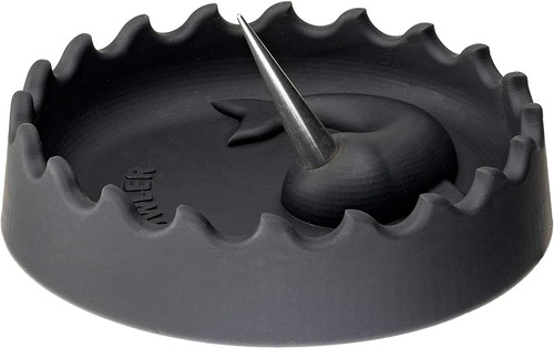 Debowler Narwhal Silicone Ashtray w/ Anodized Billet Aluminum Cleaning Poker - Picture 14 of 21