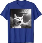 Alien Ufo Funny Cat Unknown Abduction Kitty Unisex T-Shirt