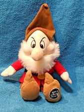 Vtg Grumpy Snow White Seven Dwarves Official Walt Disney 9" Beanie Plush WDW