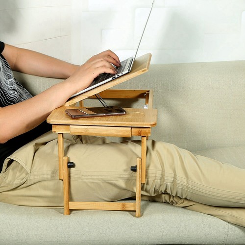 Foldable Laptop Table Stand Lap Sofa Bed Tray Computer Notebook Desk Adjustable - Picture 75 of 134