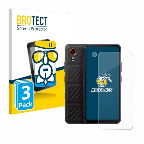 3x pellicola vetro blindato Brotect per Samsung Galaxy XCover 7 (display + fotocamera) protezione - Foto 1 di 7