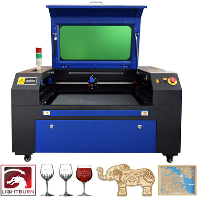 Autofokus 60W CO2 Laser Graviermaschine Cutting Tool Engraver Cutter 700*500mm