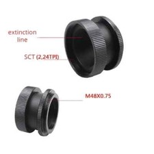 2"SCT Adapter Converts Push-On Zenith Mirrors To Standard SCT Diagonal Telescope
