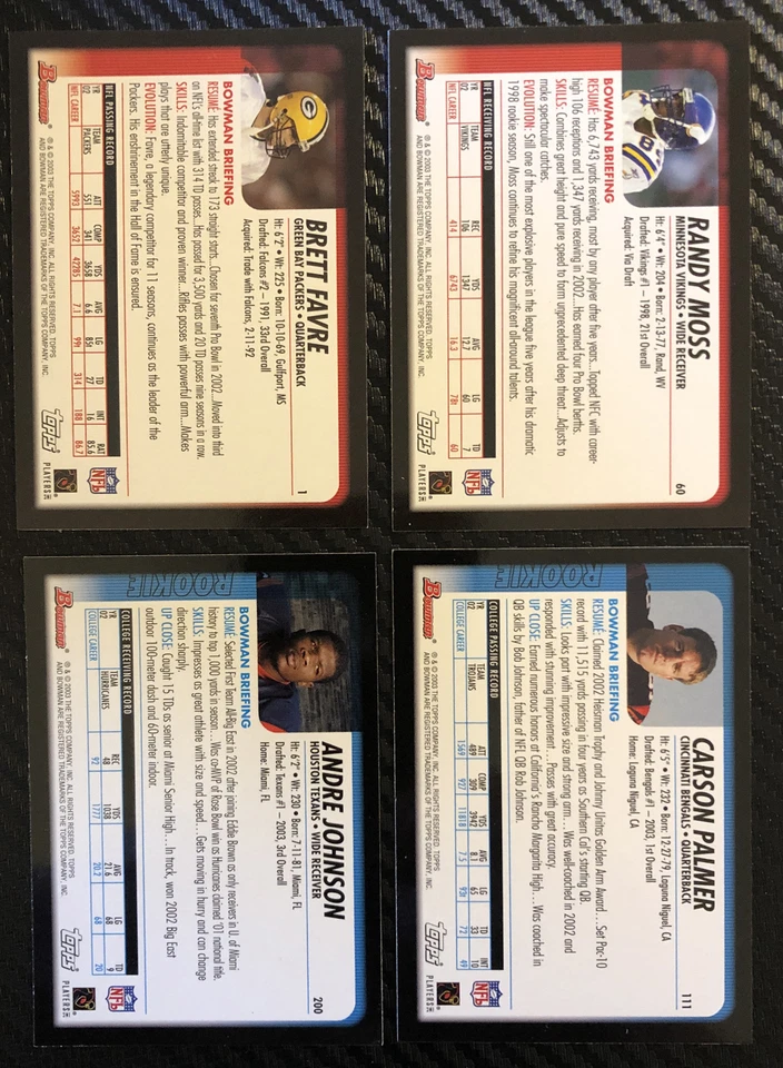 2003 Bowman Football Cards Singles You Pick - Image 2 of 2