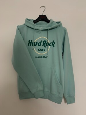 Hard Rock Cafe Light Aqua Hoodie Pop Color Palma De Mallorca