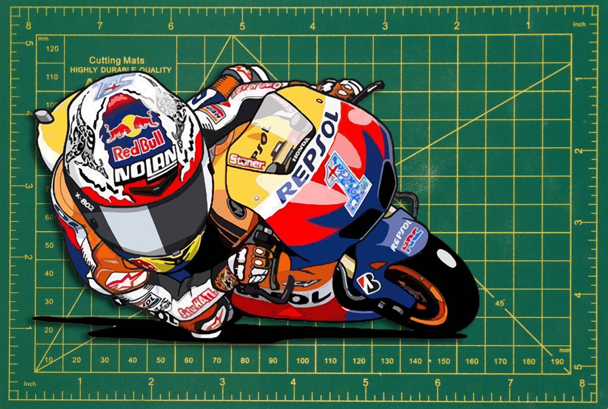 Cartoon Motorbike Graphics Motorbike Stickers For Sale | TeePublic
