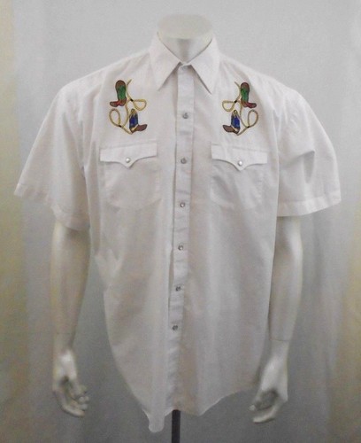 mens short sleeve embroidered western shirts