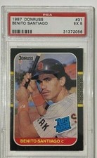 1987 DONRUSS Benito Santiago (Rated Rookie) (#31) PSA EX 5 **RARE**