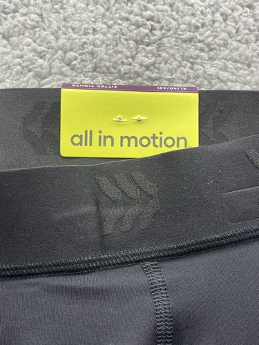 All in Motion Mens Fitted Tight, Black Gray Size (28/30) (36/38) (40/42) (44/46) - Picture 2 of 12
