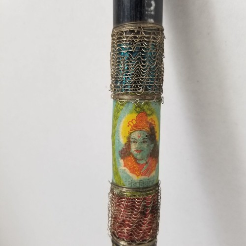 Vintage Black 6 Hole Wood Flute Made in India 14" - Picture 2 of 10
