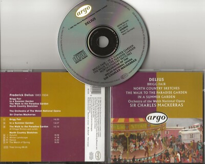 DELIUS Brigg Fair In A Summer Garden etc cd 1990 Charles Mackerras full silver