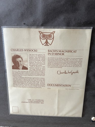 Charles Wysocki Bach’s Magnificat in Re Minor en edición limitada firmado 1294/2250 - Imagen 9 de 12