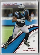 2023 Immaculate Miles Sanders Red /25 #35 Carolina Panthers