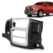 Fit For 02-05 Dodge Ram 1500 Dash Radio Bezel Climate Trim Panel Vent Black